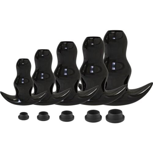 Hollow Dildo Anal Plug Tube Enema Anal Sex Toys Huge Speculum Vaginal Butt Plug Screw Men Vagina Dilator Anus Washer