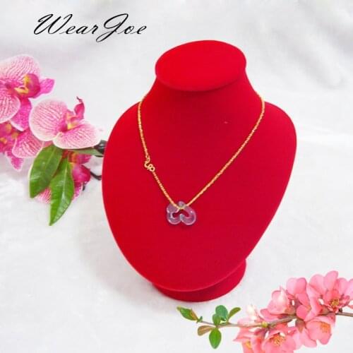 Luxury 7" Tall Necklace Bust Mannequin Jewelry Display Stand Holder Necklace Pendant Storage Wood Model Jewellery Store Showcase