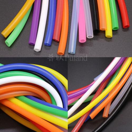 3x5 Silicone Tube ID 3mm OD 5mm 1 meter Flexible Rubber Hose Thickness 1mm Food Grade Soft Drink Pipe Water Connector Colorful