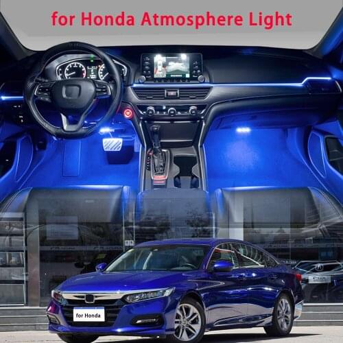 For Honda Accord Ambient Lamp dedicated mold line is perfect match without breaking the lineMultiple light modes with 64 color