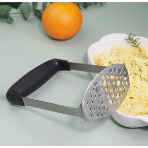 Stainless Steel Potato Pusher Pressed Potato Masher Ricer Puree Fruit Juice Maker Smooth Mashed Potatoes Crusher Kitchen Gadget
