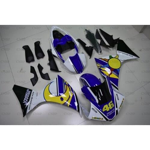 YZFR1 2009 - 2011 Full Body Kits YZF1000 R1 2011 Fairing YZF R1 09 10 Blue White Fairing Kits