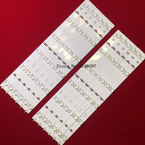 1SET=12PCS (6A+6B) LED Backlight Strip SVV490A16 6LED REV04 OK Lens_141203 A/B TYPE 468mm