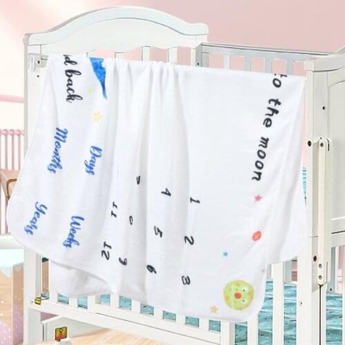 1 Set Baby Monthly Record Growth Milestone Blanket Newborn Photography Props Accessories Creative Background Cloth Infant Gifts