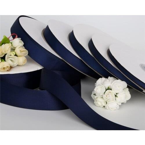100 Yards Navy 7/10/15/20/25/38mm Grosgrain Ribbons Packing Material DIY Crafts Decor Wedding Party Decoration Gift Wrapping