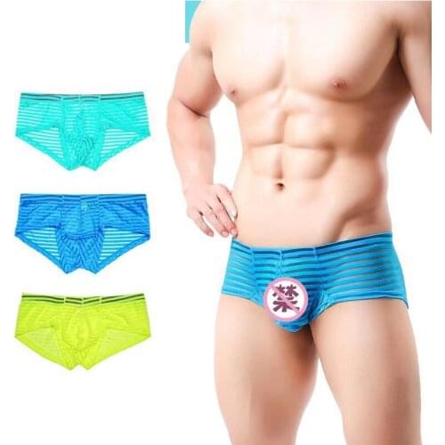 3pcs 2021 New Mens Underwear Mens Boxer Briefs Small Boxer Briefs Low-waist Boxer Briefs Sex Appeal Exotic Clothing