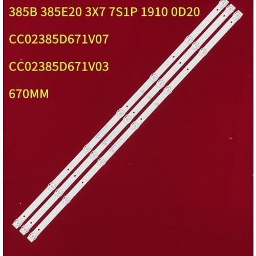 LED Backlight strip 7lamp CC02385D671V07 CC02385D671V03 385B 385E20 3X7 7S1P for DM-LED39R201BT2 EX-39HT001B H39D8000Q M39D7000Q