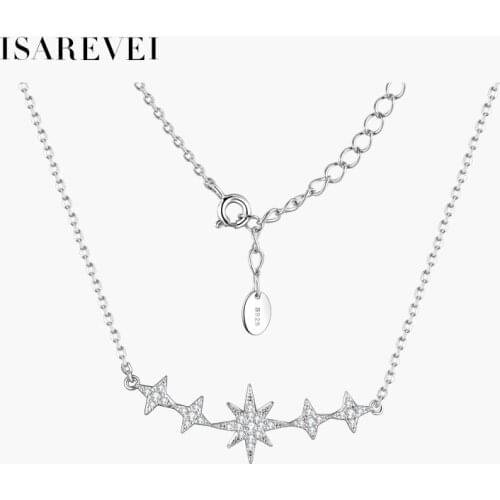 925 Sterling Silver Hexagram Pendant Wishing Star Originanl Necklace Senior Clavicle Chain 2021 New Jewelry For Women