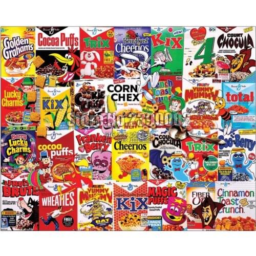 Diy Diamond Painting I Love Cereal Cross Stitch Embroidery Wall Sticker Diamond Mosaic Food Collages Christmas Painting Crafts