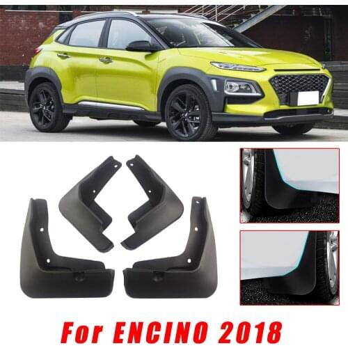 Car Mud Guards For Hyunda Encino 2018 Custom Fit No Drill Mud Flaps Flare Splash Guards Kits Molded 4pcs Car Fender Accessories