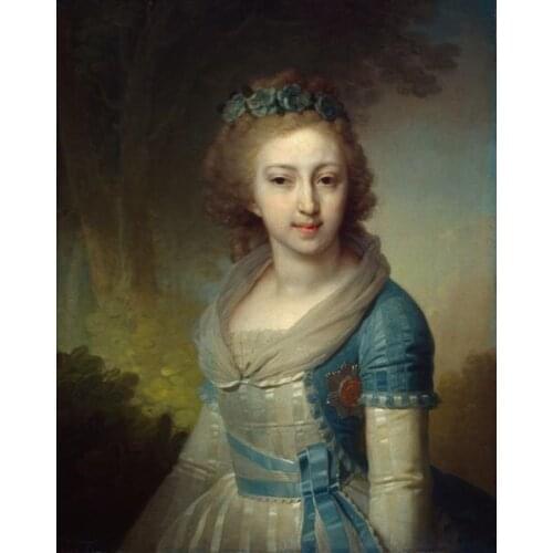 Free shipping classical court figures girl landscape canvas prints oil painting printed on canvas wall art decoration picture