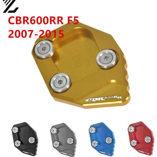 Motorcycle Side Stand Pad Plate Kickstand Enlarger Support Extension For HONDA CBR600RR F5 2007-2015 2008 2009 2010 11 12 13 14