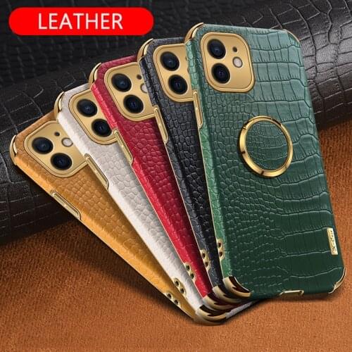 For Apple iPhone 12 Mini 11 Pro Max XR X XS Max SE 2020 Case Leather Magnetic Soft Silicone Phone Cover iPhone 8 7 6S Plus Cases