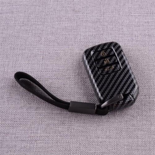 CITALL Key Fob Case Cover Bag Carbon Fiber Style Fit for Honda Accord Civic CRV HRV Pilot CRZ Ridgeline Carbon Fiber Style ABS