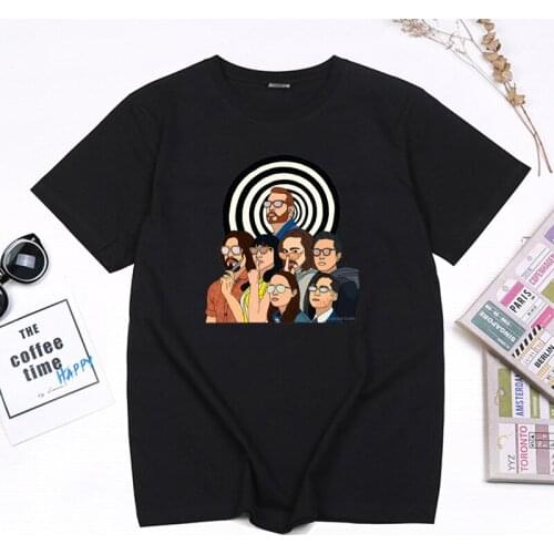 The Umbrella Academy TV Play T-shirt Women Vintage Comics Print Casual Cotton Tshirt Funny Cartoon Graphic Tops Loose Summer Tee