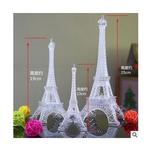H13CM Valentines day romantic lighting Eiffels Tower colorful night light tower led light creative gifts factory outle