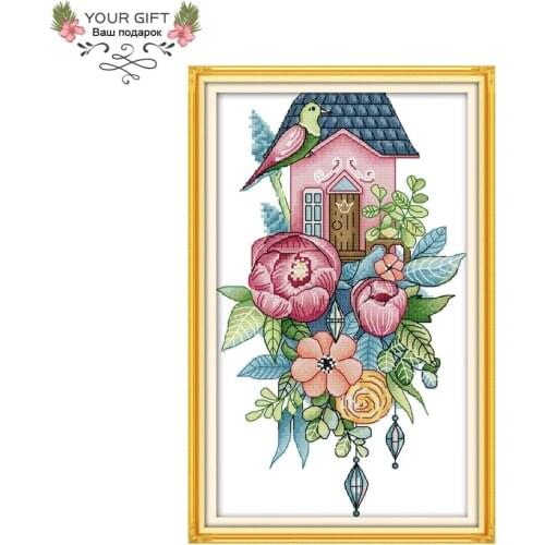 Your Gift DA178 14CT 11CT Counted and Stamped Home Decor Birds Home Needlework Needlepoint Embroidery DIY Cross Stitch kits
