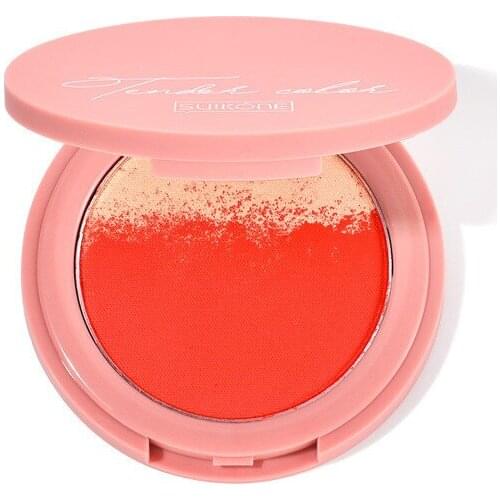 4 Colors Face Mineral Blush Palette Natural Gradient Blush Highlighter Waterproof Long Lasting Silky Powder Matte Blush Makeup