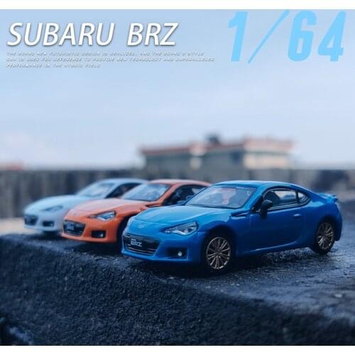 1/64 Scale Subaru BRZ TS STI Sports Alloy Car Model Diecast Metal Body Chassis Car Model Simulation With Retail Box Collection