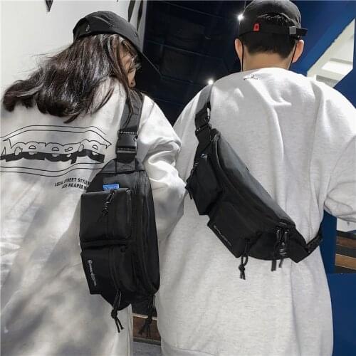 LEBSGE Fashion mens High Quality Nylon Breast Bag Student Daily Chest Bag Male Versatile Backpack Students' Sports Bag