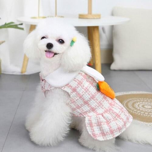 Soft Texture Lovely Cute Pet Dogs Princess Dress Fine Workmanship Pet Dress Bowknot for Teddy