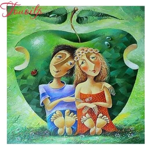 Full 5D DIY Abstract couple Diamond Painting Needlework Embroidery Round&square Rhinestones Cross Stitch Living Room Decoration