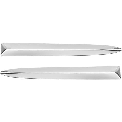 New Chrome Silver Chromium Styling Car Front Bumper Upper Trim Moulding For Fiat 500 2008-2015 735455041 Front Bumper Trim Cover