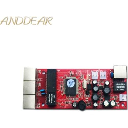 OEM/ODM 10/100/1000Mbps 4 Ports PCBA Ethernet Switch PCB /Network Switch module poe switch ethernet switch