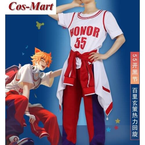 Hot Mobile Game Honor Of Kings Baili Xuance Cosplay Costume Handsome Sportswear Unisex Activity Party Role Play Clothing S-XL