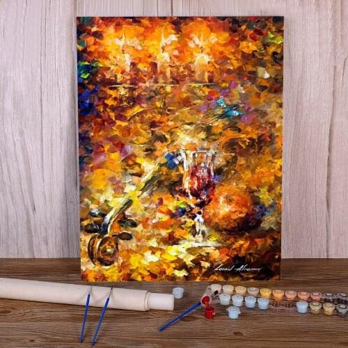 The Music The Past Paint By Numbers Package Oil Paints 40*50 Canvas Painting Decorative Paintings For Handicraft
