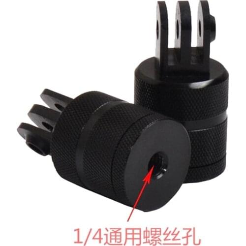 360 Degree Swivel Rotating Metal Tripod Mount Adapter Connector For Gopro Hero7 6 5 3 SJ4000 Xiaomi yi 4K Mijia H9 action Camera