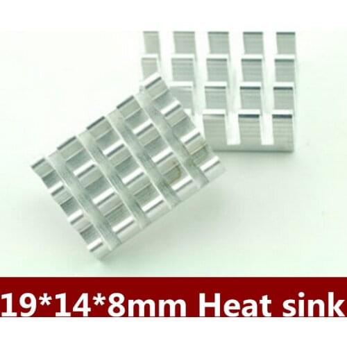 Hot sale 50pcs/lot 19*14*8mm Heatsink Cooling Fin Aluminum Heat Sink for Chip, LED, Power IC Transistor, Module PBC