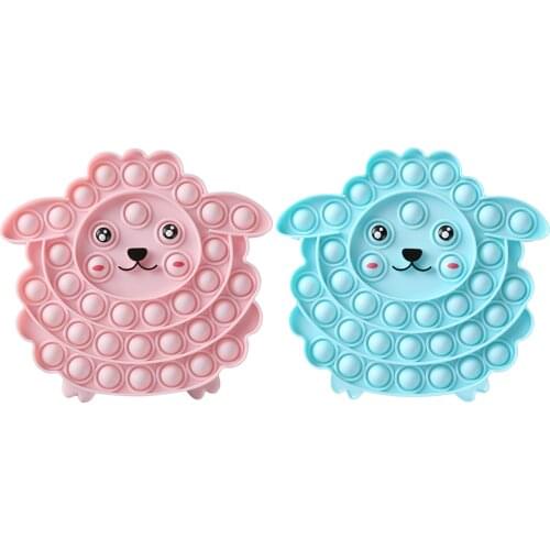 Sensory Rainbow Fidget Toy Box Squishy Figet Stress Reliever Toys Push Bubbleadult Child Funny Antis Stress Reliver Toys