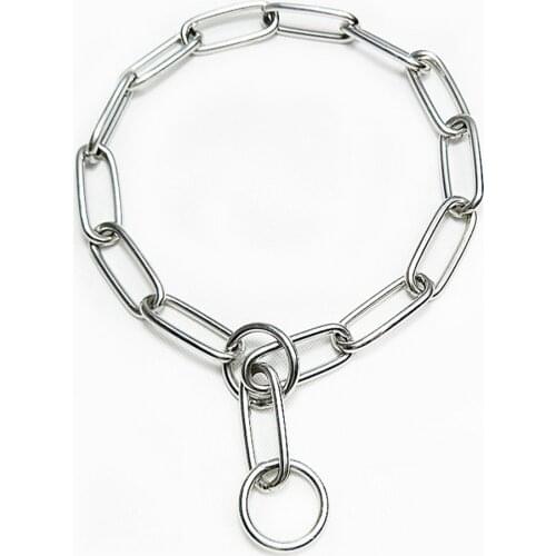 Heavy Metal Duty Solid Stainless Steel Dog Choke Chain Collar Pet Necklace for Pit Bull, Mastiff, Bulldog, Big Breeds