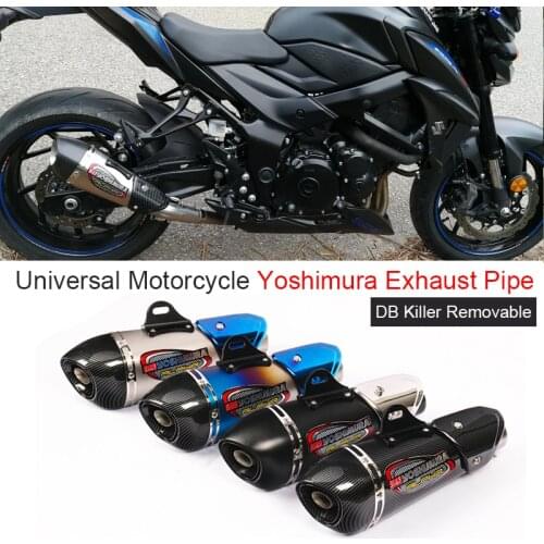 51Mm Universal Motorcycle Yoshimura Alpha Modified Exhaust Pipe Muffler Db Killer Silencer For Ninja 400 Gsxr600 K6 R15 Z900