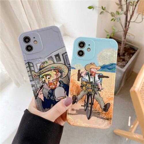 Camera Protection IMD Phone Case for iPhone 12 mini 11 pro max Silicone Soft Cartoon Case for iPhone Xs Max XR X 7 8 plus Cover