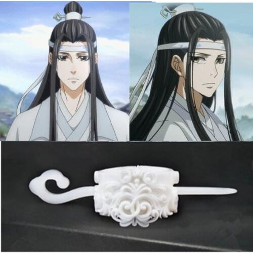 Grandmaster of Demonic Cultivation Mo Dao Zu Shi Lan Wangji Hairpin Hair Stick Crown Headwear Kanzashi Cosplay Prop Wei Wuxian