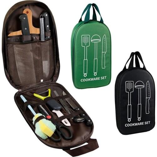 1PC Polyester Large Capacity Camping Cooking Utensils Outdoor Storage Bag Kitchen Cookware Bag 36 X 20.5 X 6cm