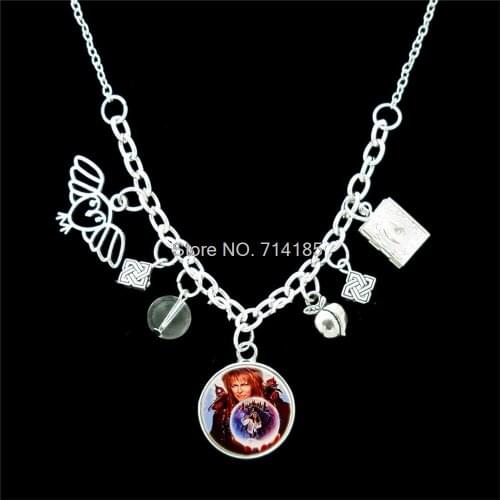 12pcs/lot labyrinth inspired charm bracelet silver tone