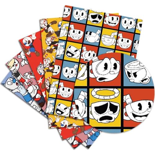 140*50Cmdiy Cartoon Patroon Polyester Katoenen Doek Applique Gedrukt For A Enl Tissuepapier Kinderen Huishoudtextiel Naaien Pop