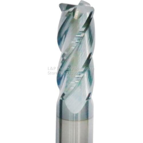 5PCS HRC45-50 Milling Cutter 1-12mm R0.5 R1 Corner Rounding End Mills With Co For Steel Copper Aluminum Accept Customization