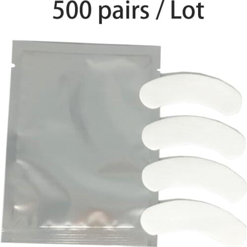 500 Pairs/Pack Under Eye Pads Lash Eyelash Extension Paper Patches New Paper Patches Eyelash Eye Tips Sticker Wraps Make Up Tool lashes extension for professionals