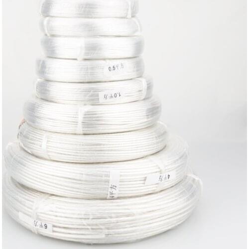 Audiocrast 5m High Purity Silver Plated 6N OCC PTFE Wire Copper Cable For Hifi Audio DIY Amplifier Headphone Speaker cable