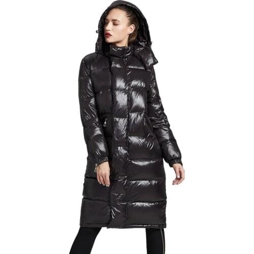 Eva Freedom down coats 2018 New stylish Down Jackets damen long down jacket woman hooded winter loose down coat feminano 189011