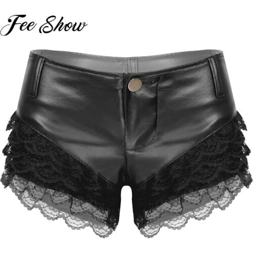 Женские кружевные шорты FEESHOW China At AliExpress