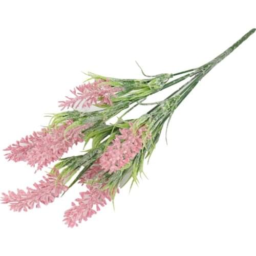 1pc Simulation Plant Artificial Lavender Stem Decor Lifelike Faux Lavender Artificial Flower For Wedding Decor Photography Props