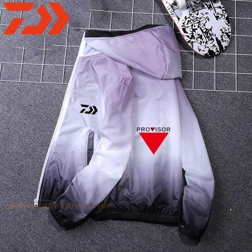 DAIWA Fishing Jacket Men Long Sleeve Fishing Clothes DAWA Breathable Uv Protection Fishing Shirt Thin Outdoor Fishing Wear