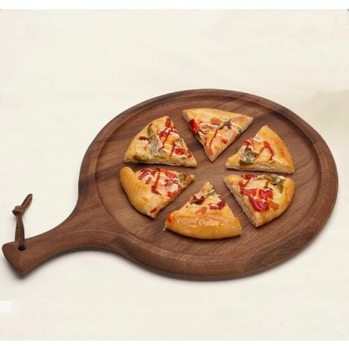 Acacia Wood Pizza Peel Luxury Paddle for Baking Homemade Pizza and Bread Great for Cheese Board Cutting Board Food/Fruits Tray
