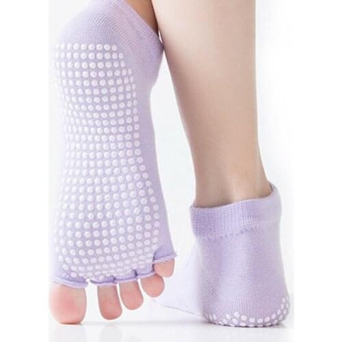 Yoga Ankle Support Socks Women Non Slip Skid Grips Pilates Fitness Ballet Exercise Gym Massage