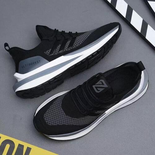 2021 New Mens Shoes Trend All-match Casual Running Shoes Soft Bottom Breathable Lightweight Shock Absorption Sports Shoes Men